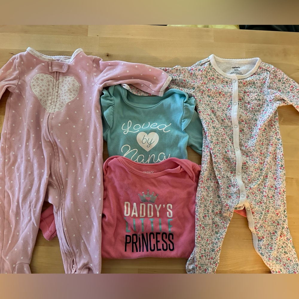 Bundle of four long sleeve Baby Girl 6mo items